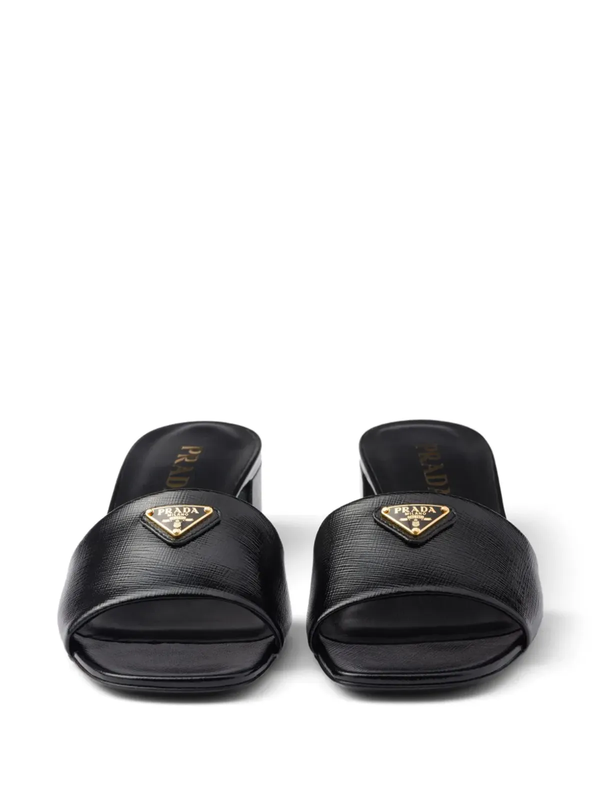 Prada ロゴアップリケ サンダル - 画像4