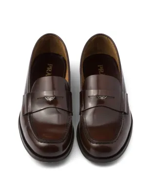 Prada ペニースロット レザー ローファー - ブラウン - サムネイル5