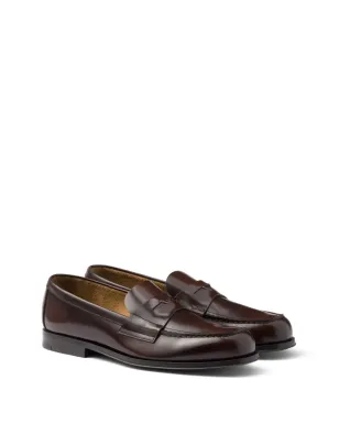 Prada ペニースロット レザー ローファー - ブラウン - サムネイル2