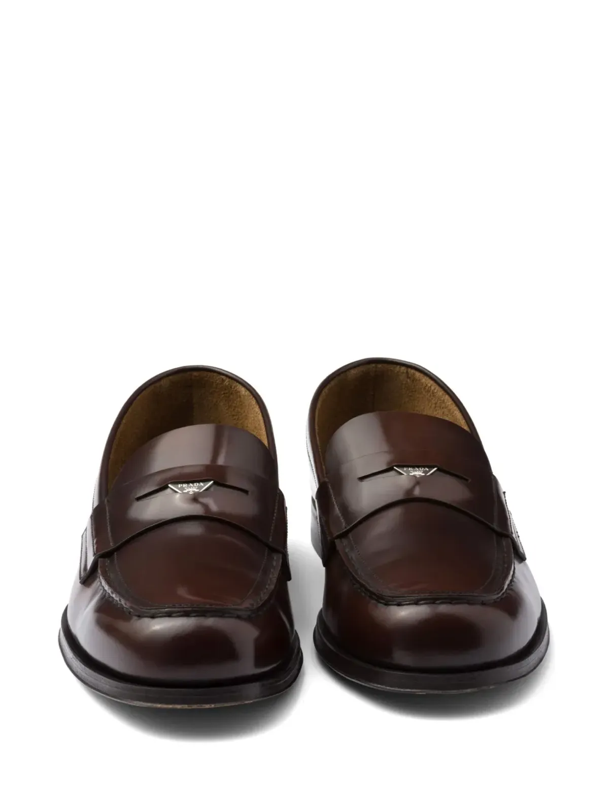 Prada ペニースロット レザー ローファー - ブラウン - 画像4