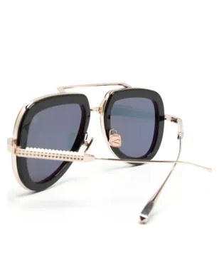 VALENTINO GARAVANI EYEWEAR ヴァレンティノ ガラヴァーニ アイウェア V~Lstory パイロットフレーム サングラス - サムネイル3