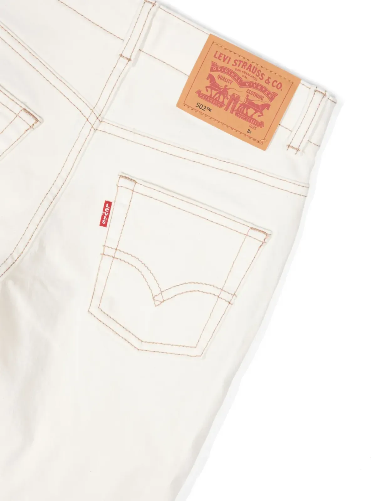 Levi's Kids コントラストステッチ テーパードジーンズ - Neutrals - 画像3