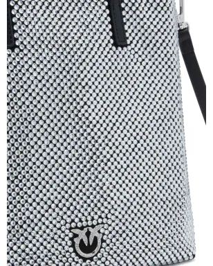 PINKO ミニラインストーン付き トートバッグ - サムネイル3