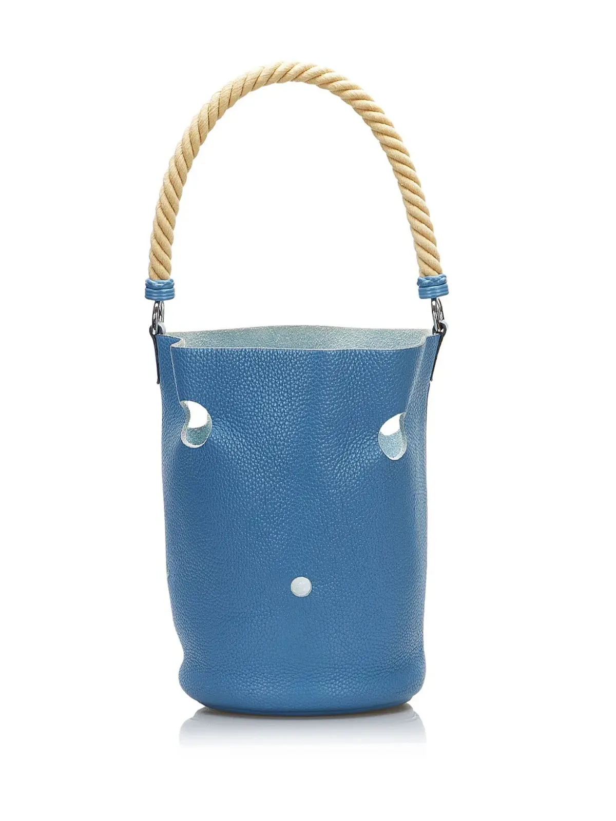 Hermès ビンテージ 2005 Clemence Mangeoire PM バケットバッグ - ブルー - 画像2