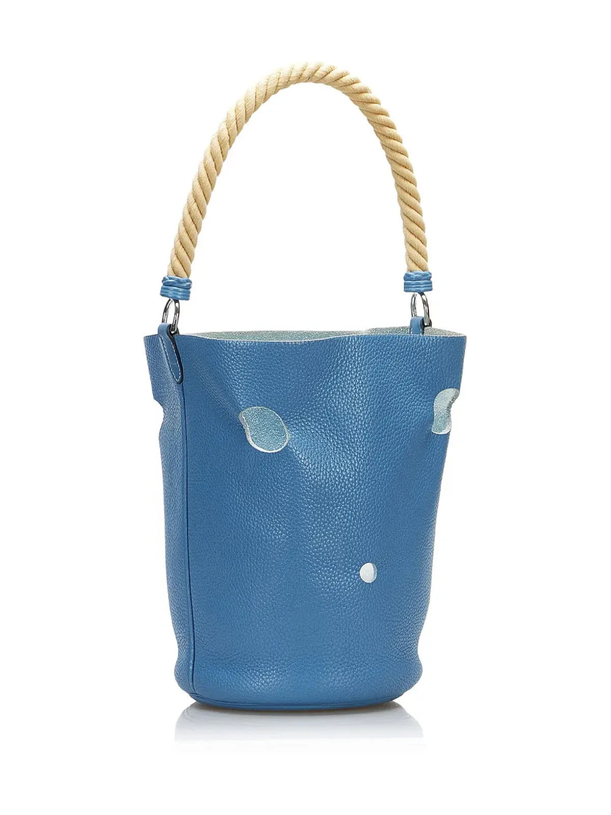 Hermès ビンテージ 2005 Clemence Mangeoire PM バケットバッグ - ブルー - 画像3