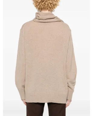 Stella McCartney サッシュディテール カシミヤ混紡ニットセーター - ベージュ系 - サムネイル4
