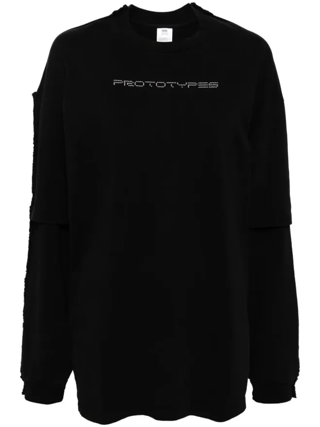 Prototypes PROTOTYPES ロゴ刺繍入りレイヤードスウェットの商品画像