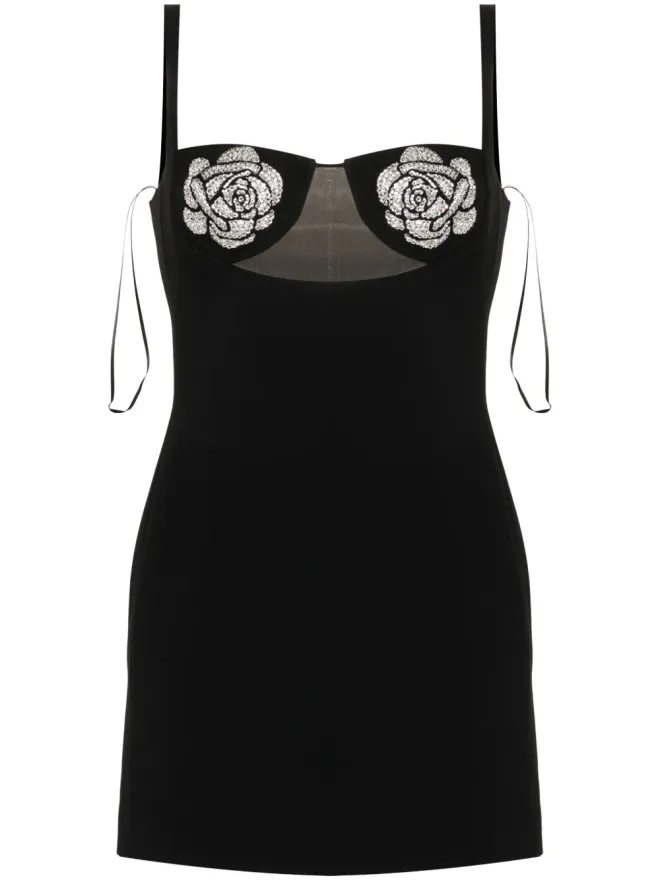 David Koma David Koma 花柄アップリケ ミニドレスの商品画像
