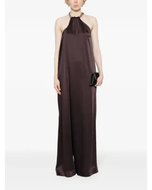 Stella McCartney チェーンリンクディテール付きジャンプスーツ ブラウン - サムネイル2