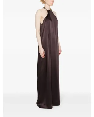 Stella McCartney チェーンリンクディテール付きジャンプスーツ ブラウン - サムネイル3