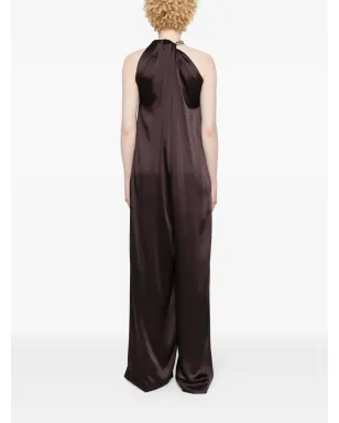 Stella McCartney チェーンリンクディテール付きジャンプスーツ ブラウン - サムネイル4
