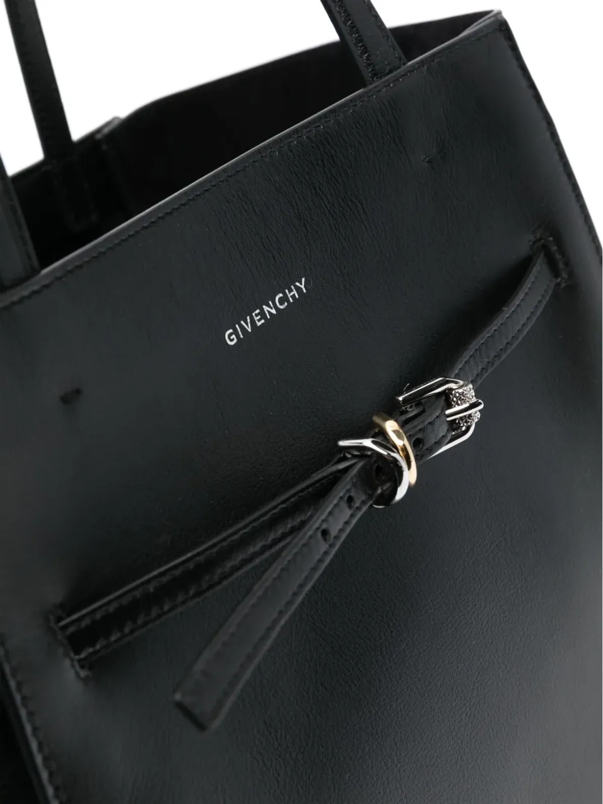 Givenchy ミディアム Voyou レザー トートバッグ - ブラック - 画像4