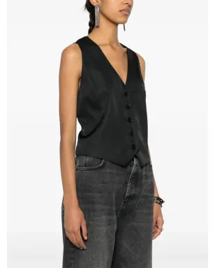 Zadig&Voltaire Emaux サテン ウェストコート風トップ - サムネイル3