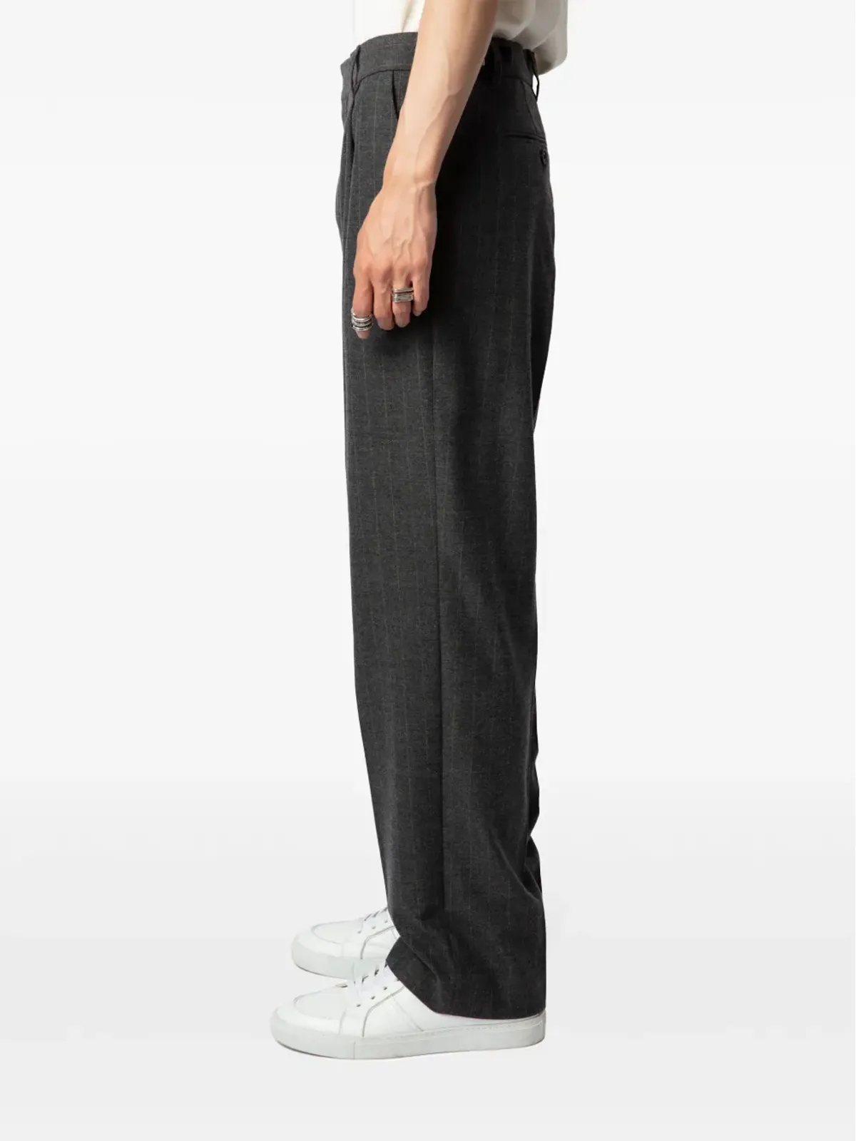 Zadig&Voltaire チェック柄 センタープレスパンツ - 画像5