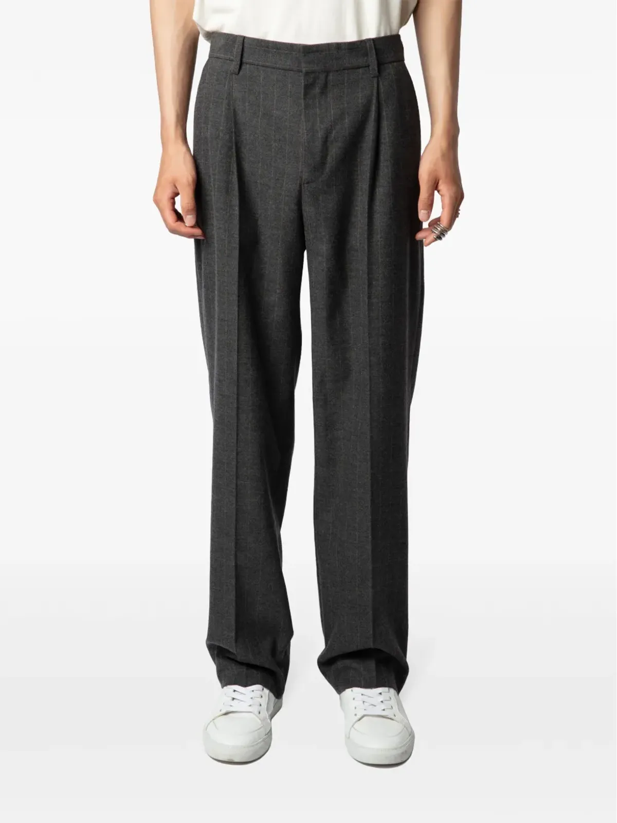 Zadig&Voltaire チェック柄 センタープレスパンツ - 画像3