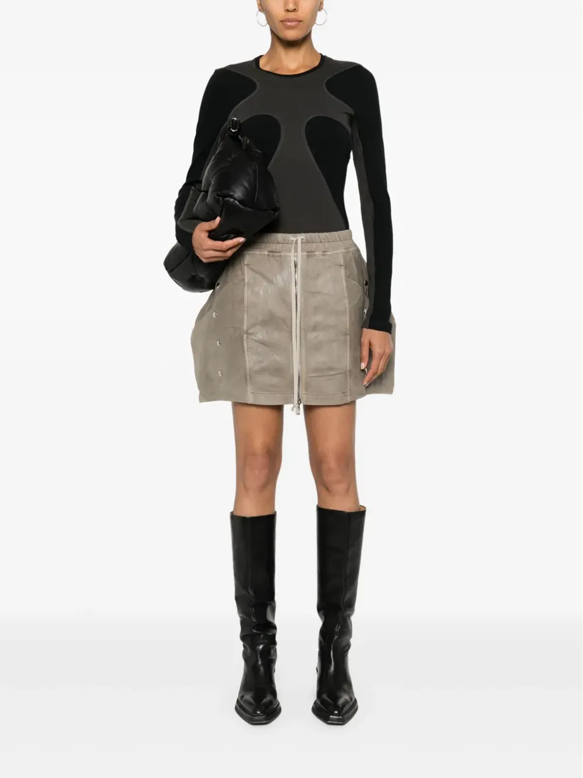 Rick Owens DRKSHDW Babel ミニスカート - ブラウン - 画像2