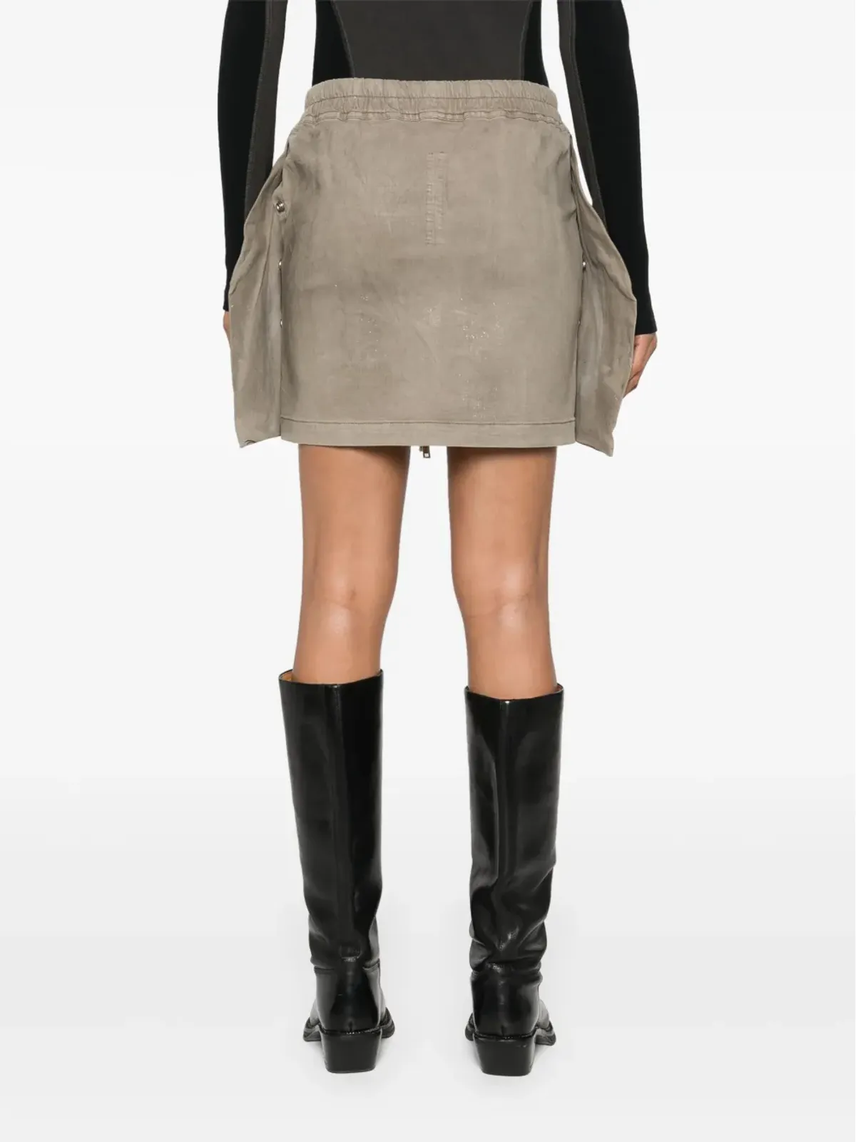 Rick Owens DRKSHDW Babel ミニスカート - ブラウン - 画像4