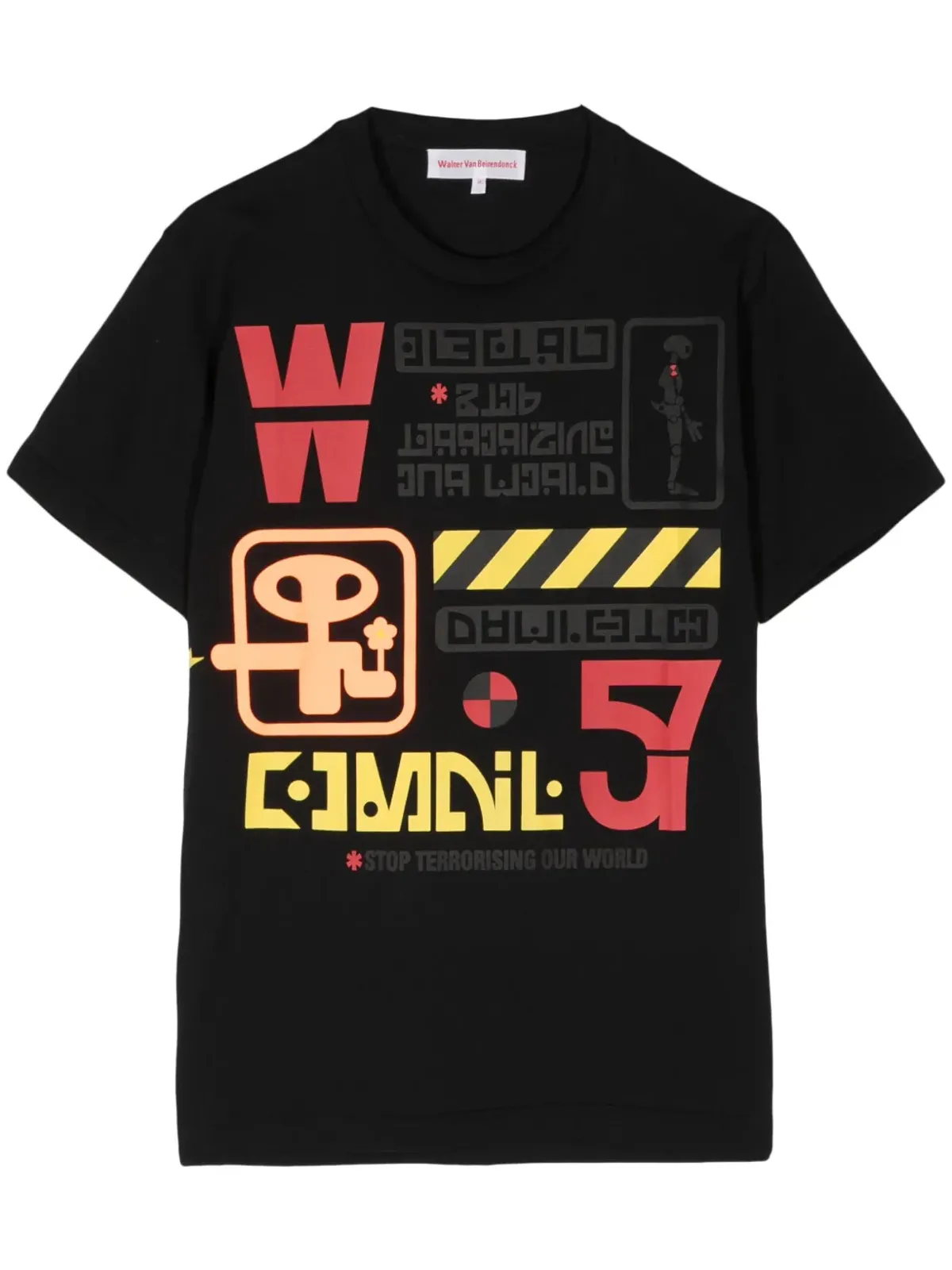 Walter Van Beirendonck エレクトリック コットン Tシャツ - 画像1