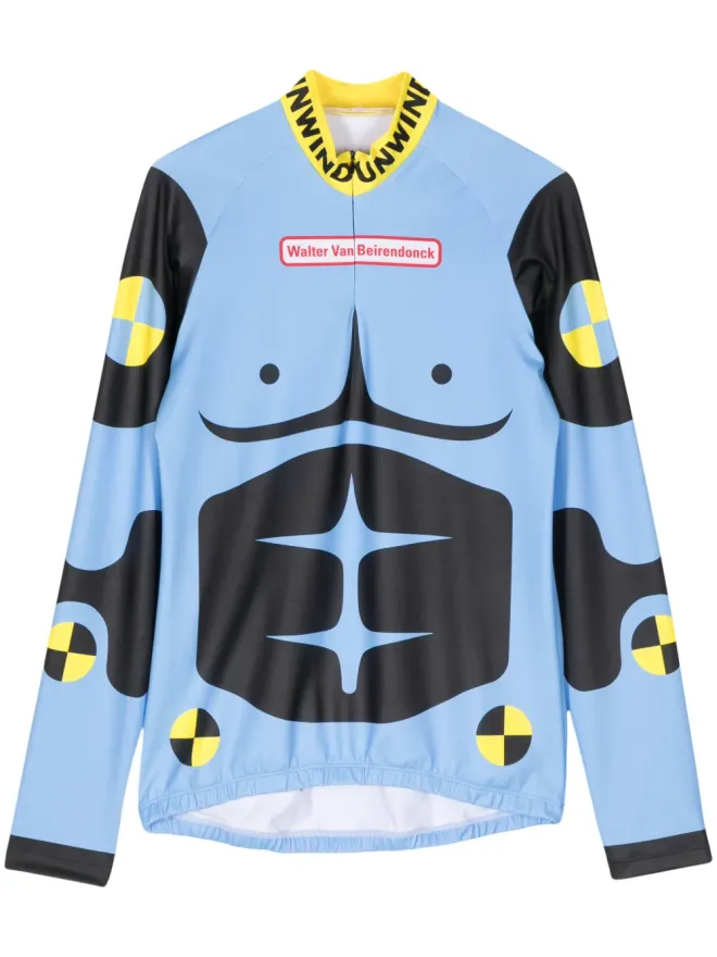 Walter Van Beirendonck Walter Van Beirendonck ダミープリント長袖サイクリングトップの商品画像