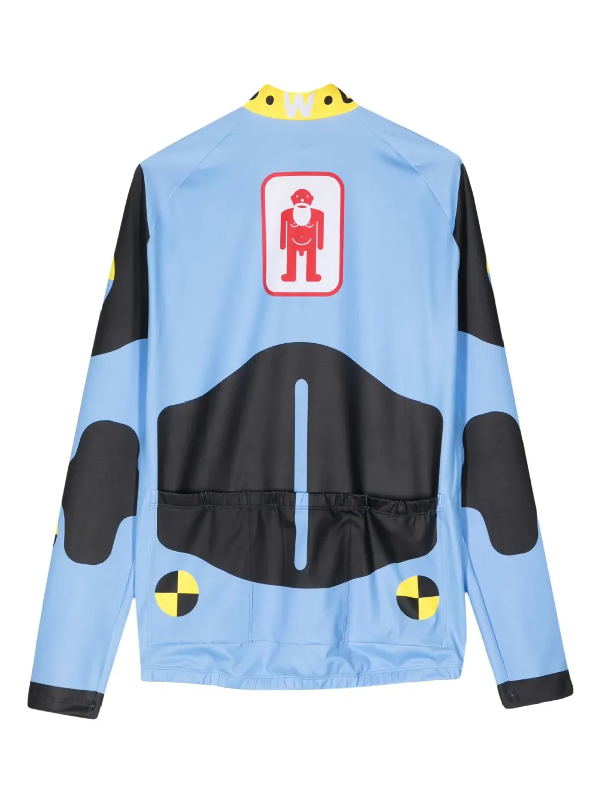Walter Van Beirendonck ダミープリント長袖サイクリングトップ - 画像2