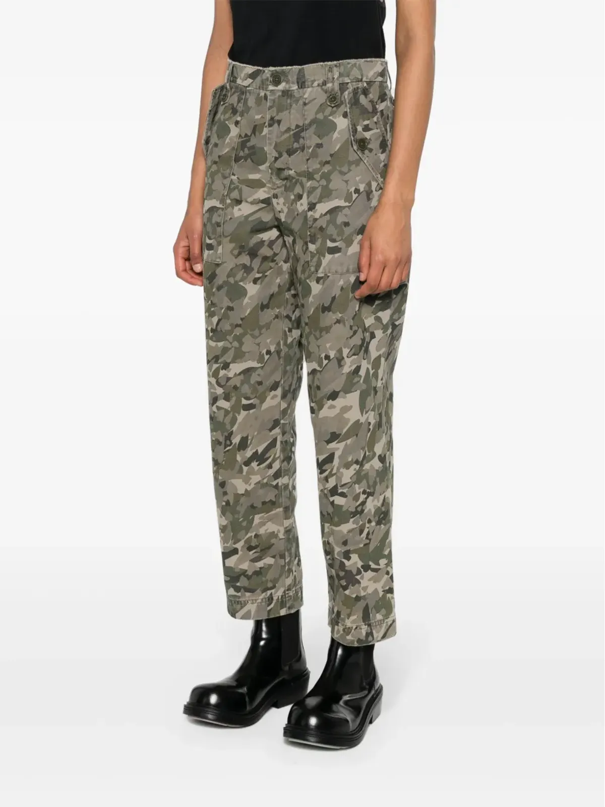 Zadig&Voltaire カモフラージュ柄コットンパンツ - Green - 画像3