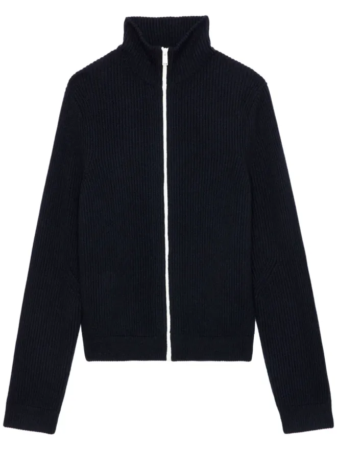 Zadig&Voltaire Zadig&Voltaire リブ編みウールカーディガン ブルーの商品画像