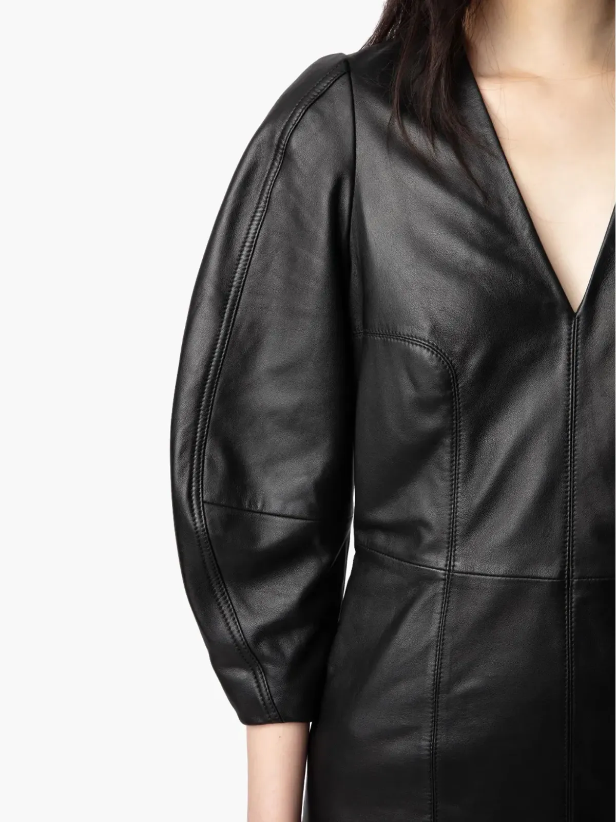 Zadig&Voltaire レザー ミニドレス - 画像5