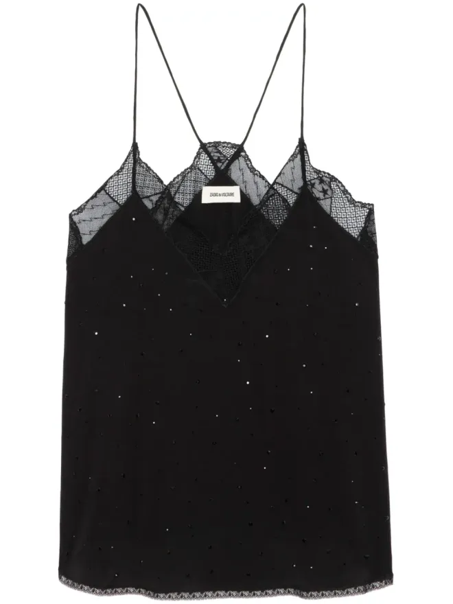 Zadig&Voltaire Zadig&Voltaire Christy silk top - Blackの商品画像