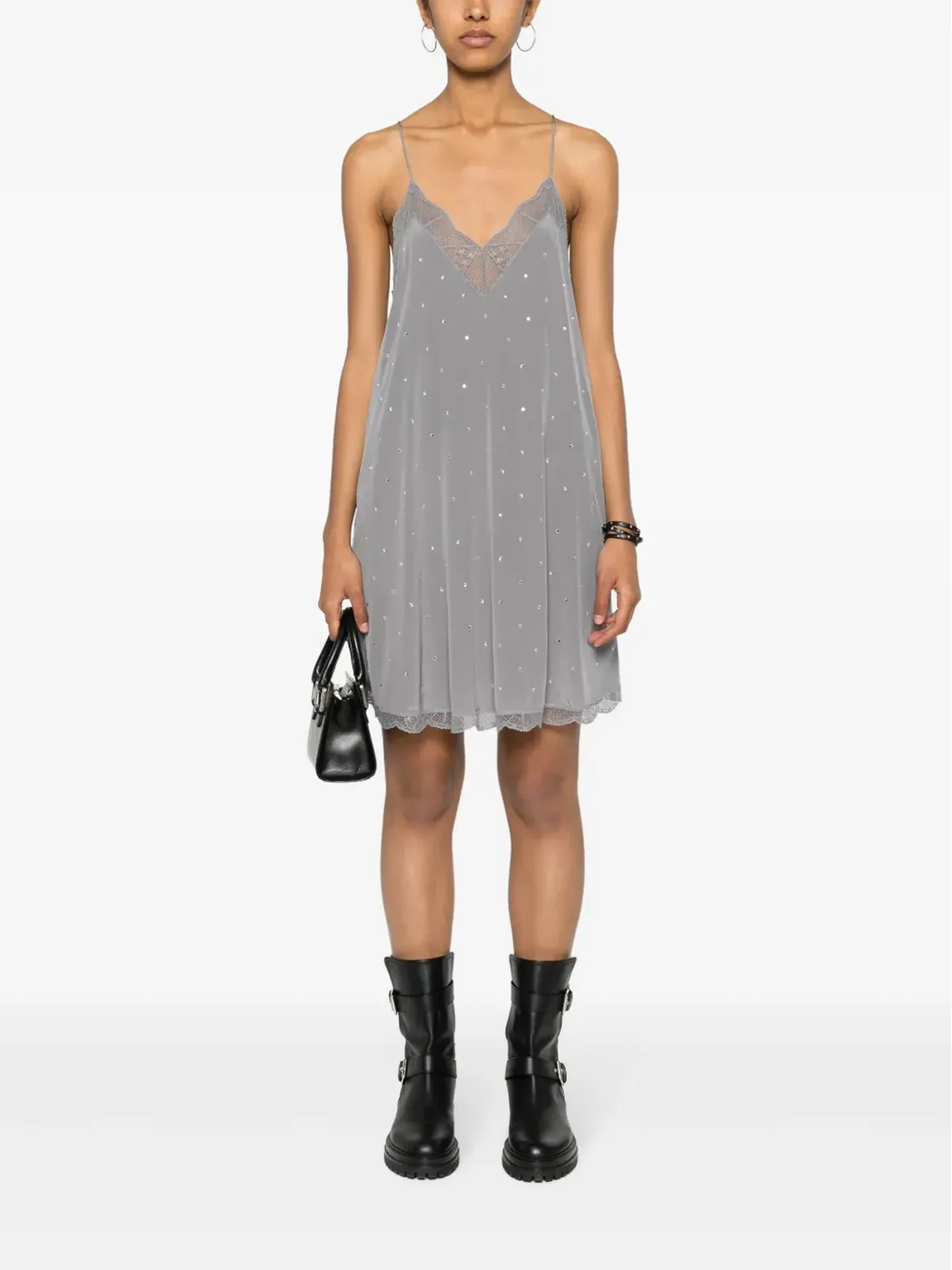 Zadig&Voltaire リスティズ ラインストーン装飾 ミニドレス - 画像2