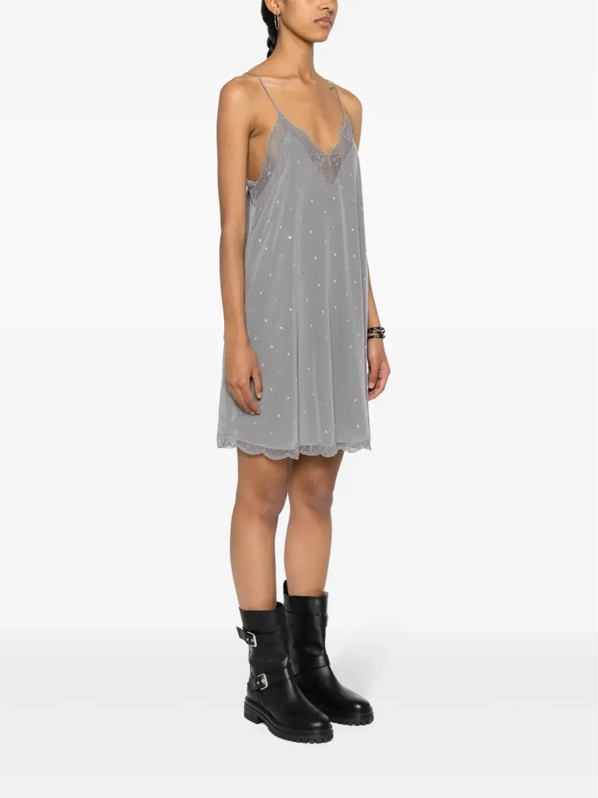 Zadig&Voltaire リスティズ ラインストーン装飾 ミニドレス - 画像3