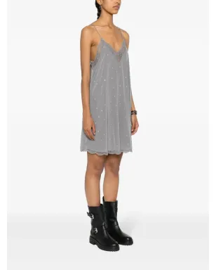 Zadig&Voltaire リスティズ ラインストーン装飾 ミニドレス - サムネイル3