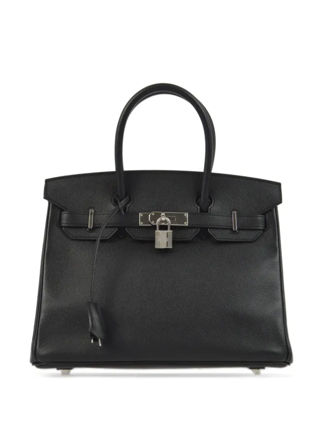 Hermès Pre-Owned Hermès ビンテージ 2011 Birkin 30 ハンドバッグ - ブラックの商品画像