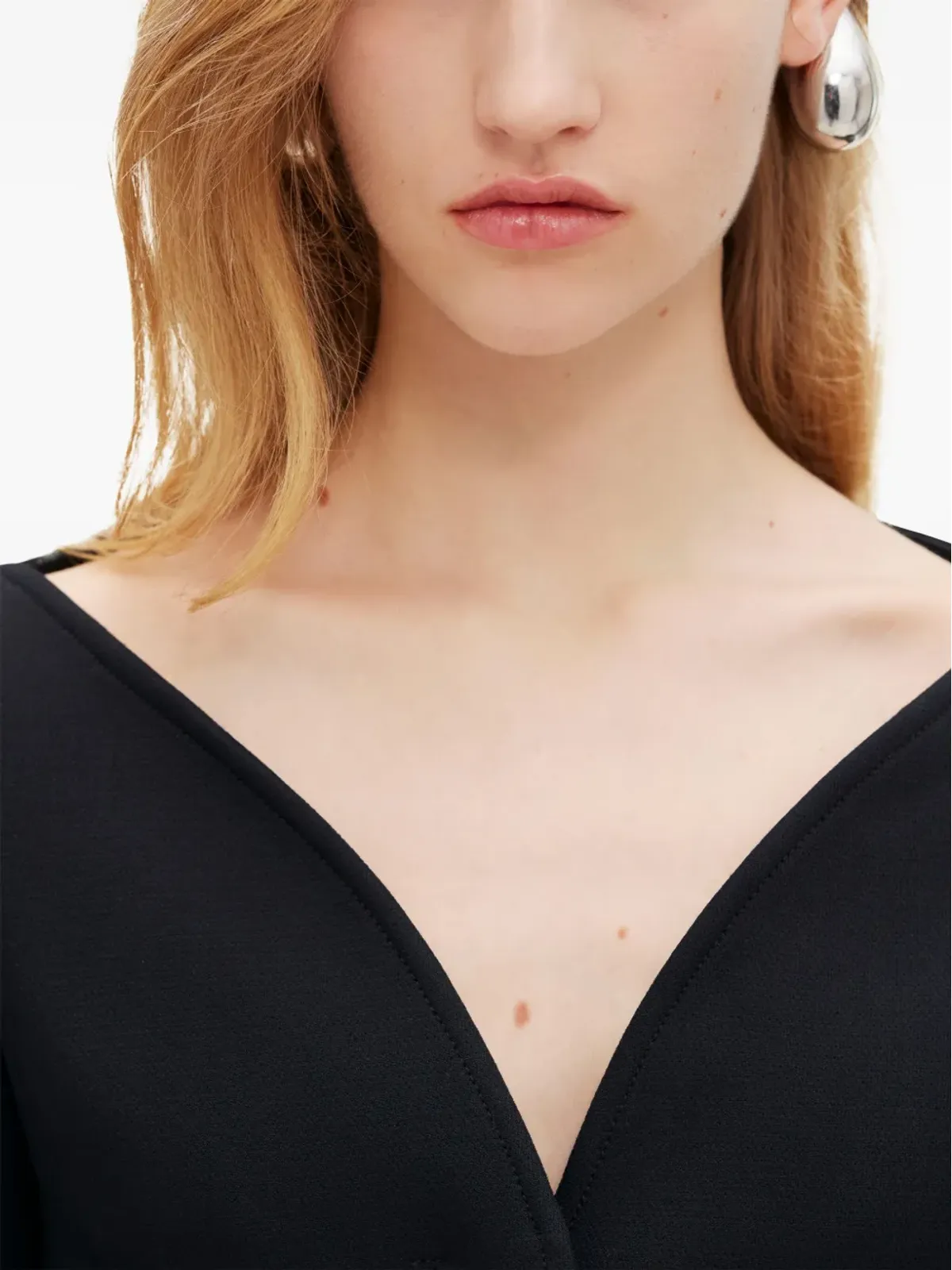 Courrèges Ellipse Heritage ノーカラーブレザー - ブラック - 画像5