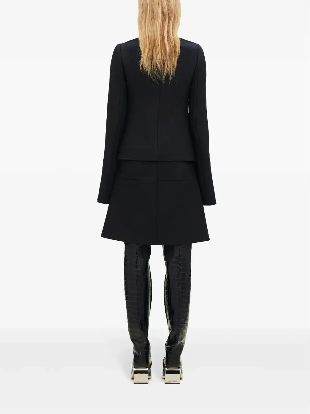 Courrèges Ellipse Heritage ノーカラーブレザー - ブラック - 画像4
