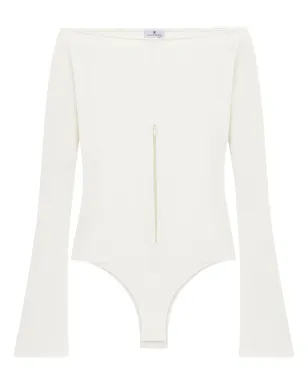Courrèges オフショルダージップ付きボディスーツ - サムネイル1