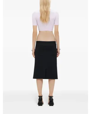 Courrèges リブ編みVネックトップス - ピンク - サムネイル4