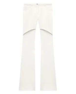 Courrèges Ellipse zipped twill trousers - White - サムネイル5