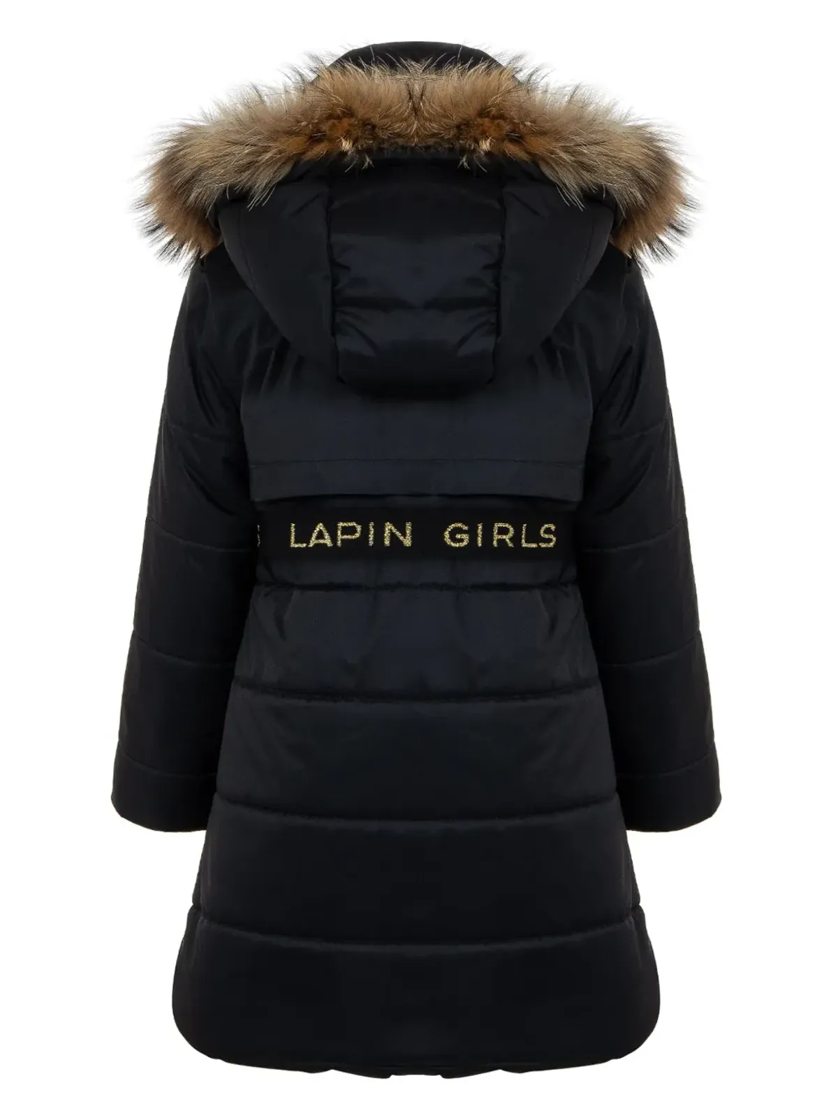 Lapin House Hooded Coat - Black - 画像2