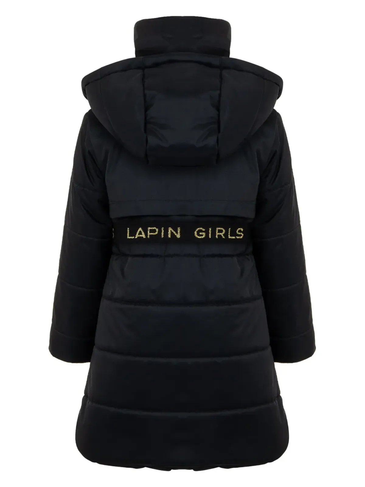 Lapin House Hooded Coat - Black - 画像4