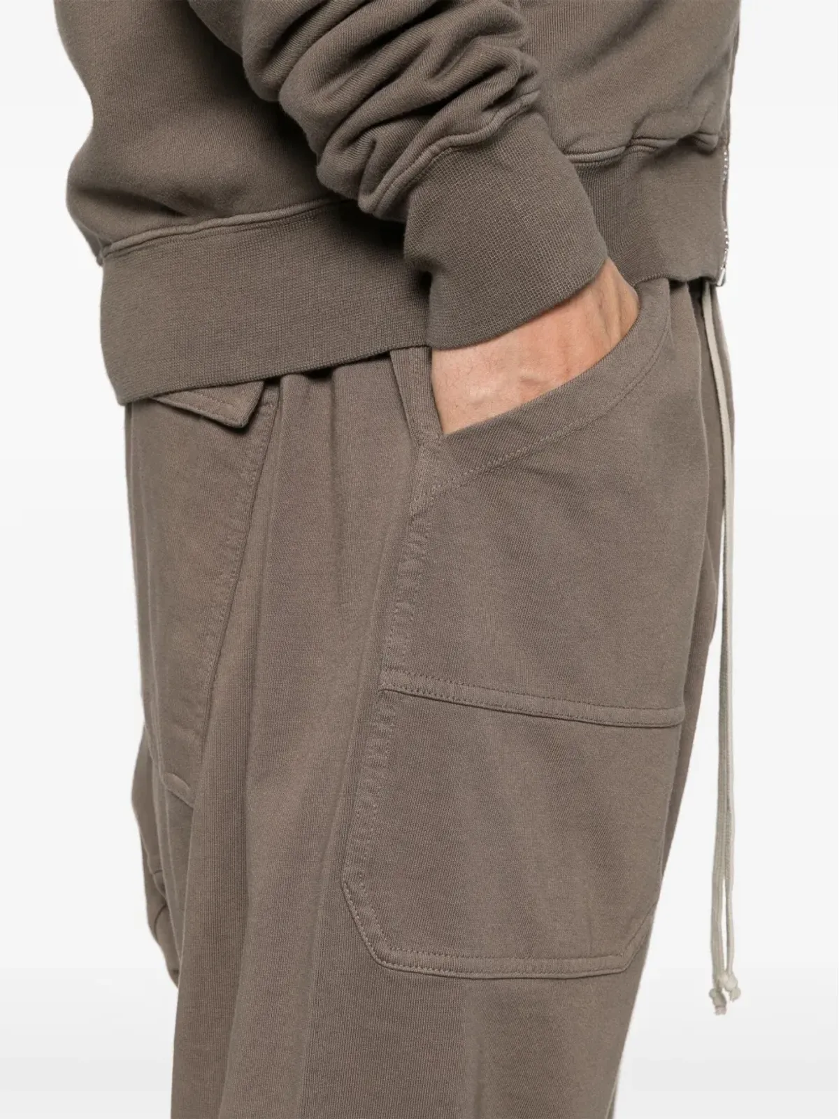 Rick Owens DRKSHDW クラシック カーゴ ドロップクロッチ パンツ ブラウン - 画像5