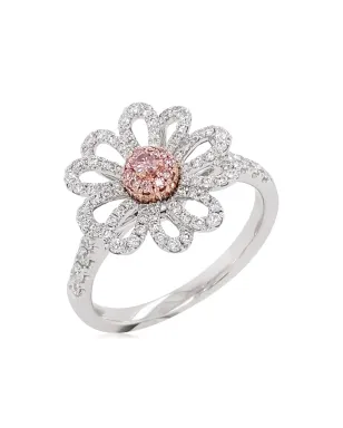 HYT Jewelry 18Kローズゴールド プラチナ ダイヤモンド カクテルリング - シルバー - サムネイル1