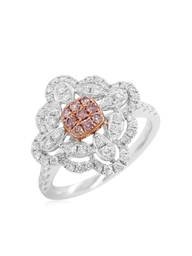 HYT Jewelry HYT Jewelry 18ktローズゴールドとプラチナ ダイヤモンドリングの商品画像