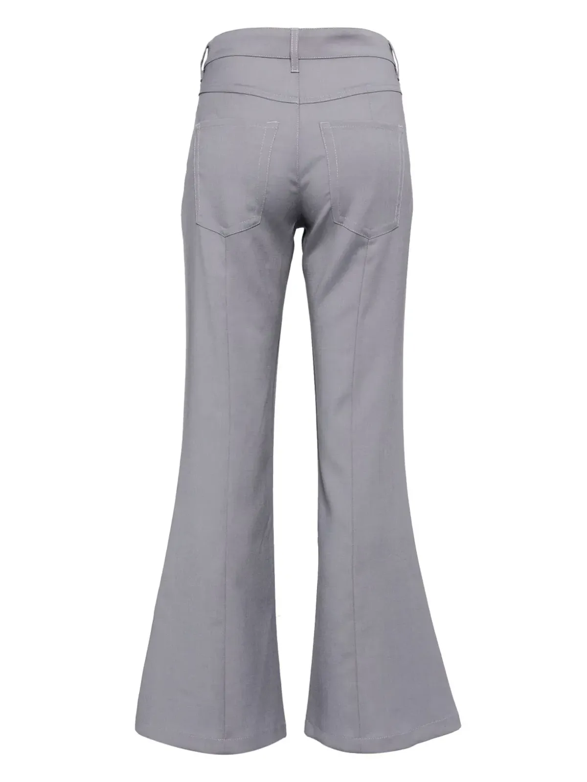 Marni ミッドライズ フレア ウールパンツ - グレー - 画像2