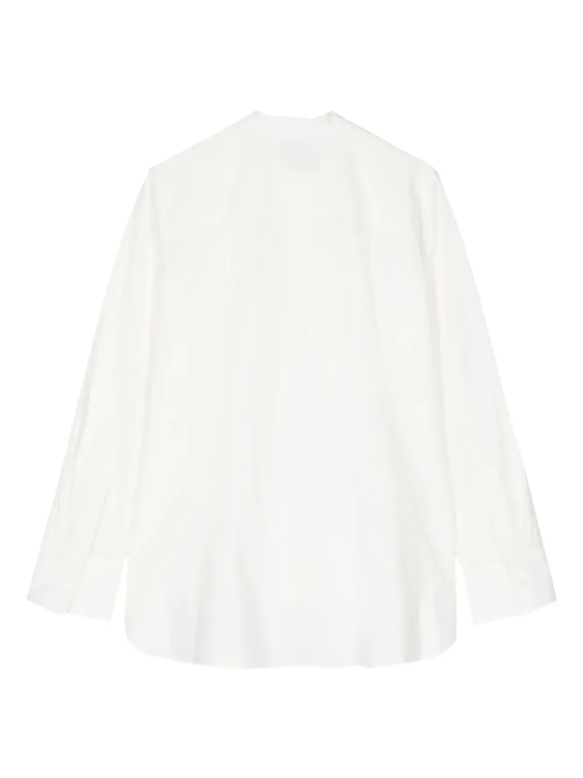 Maison Kitsuné 襟なしコットンシャツ - ホワイト - 画像2