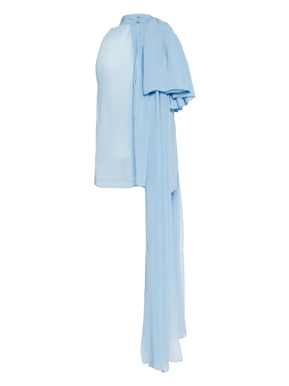 Isabel Sanchis サッシュディテール Georgette トップ - 画像2