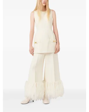 Stella McCartney モールドノースリーブドレス - ホワイト - サムネイル2