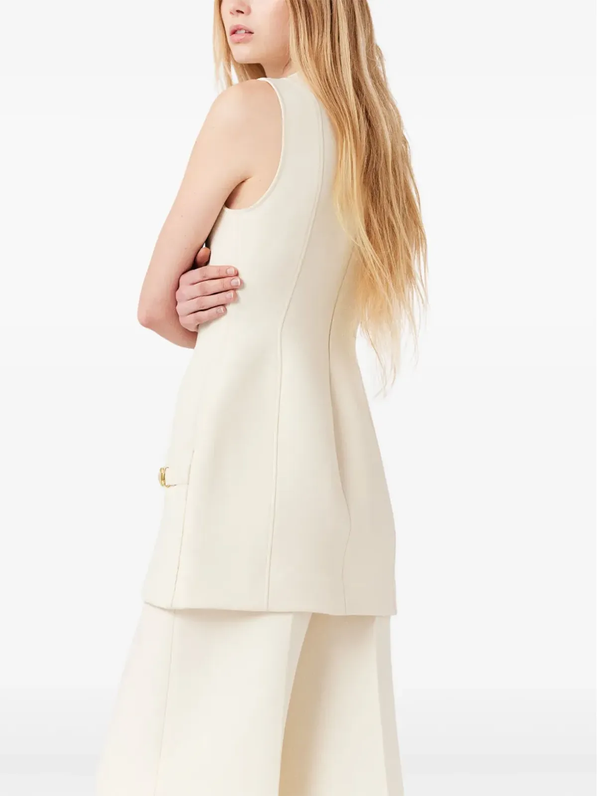 Stella McCartney モールドノースリーブドレス - ホワイト - 画像4