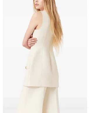 Stella McCartney モールドノースリーブドレス - ホワイト - サムネイル4