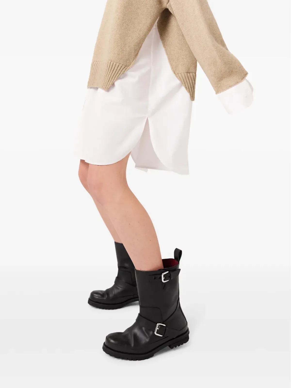 Stella McCartney Trace バックルディテール ブーツ - ブラック - 画像5
