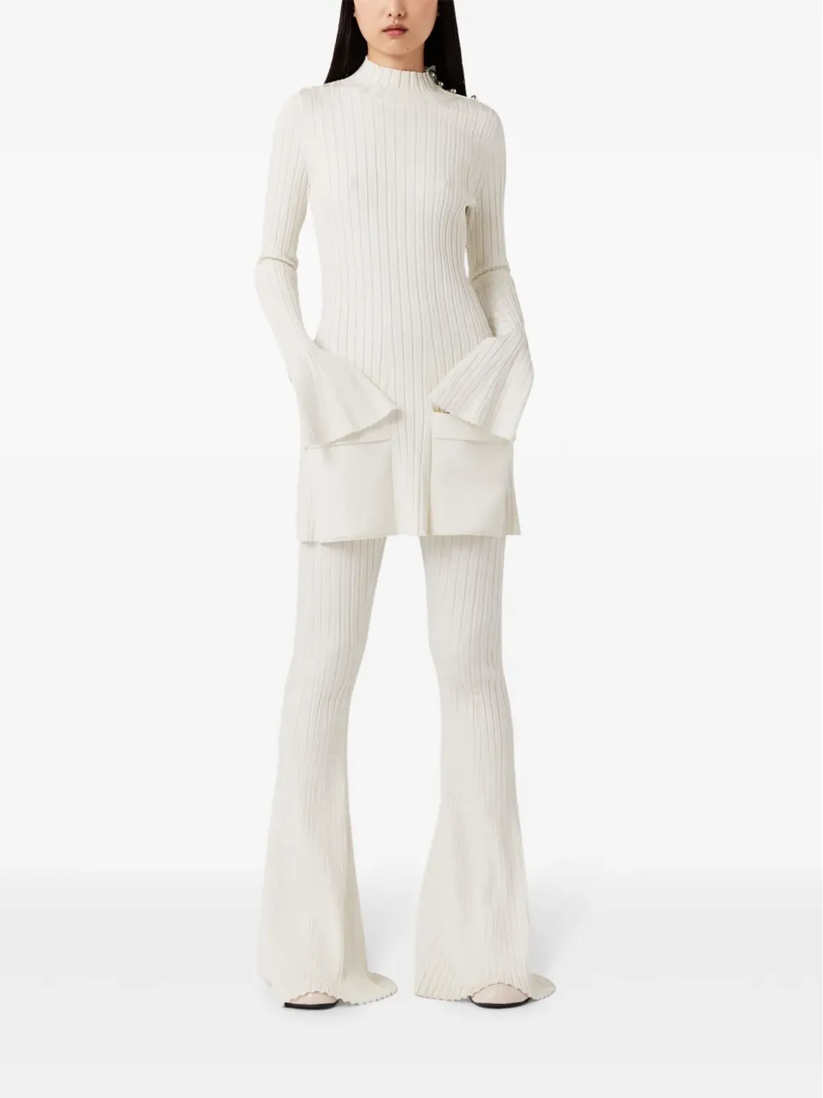 Stella McCartney リブ編みニットセーター - ホワイト - 画像2